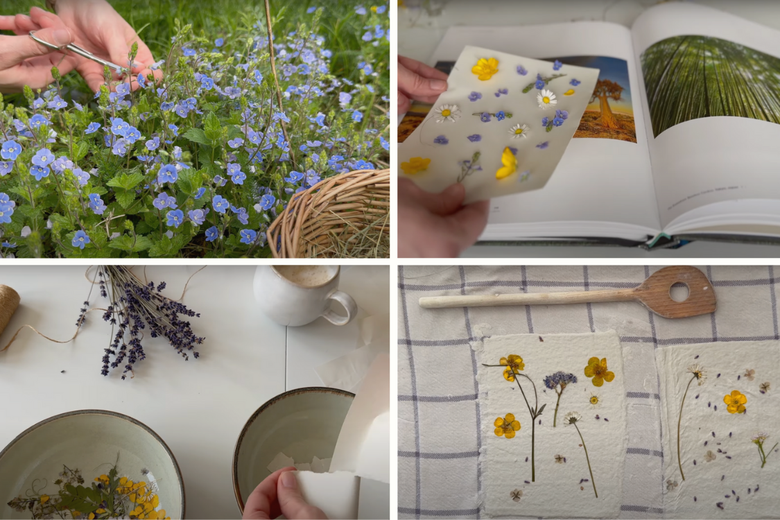 Grow With Less Blumenpapier